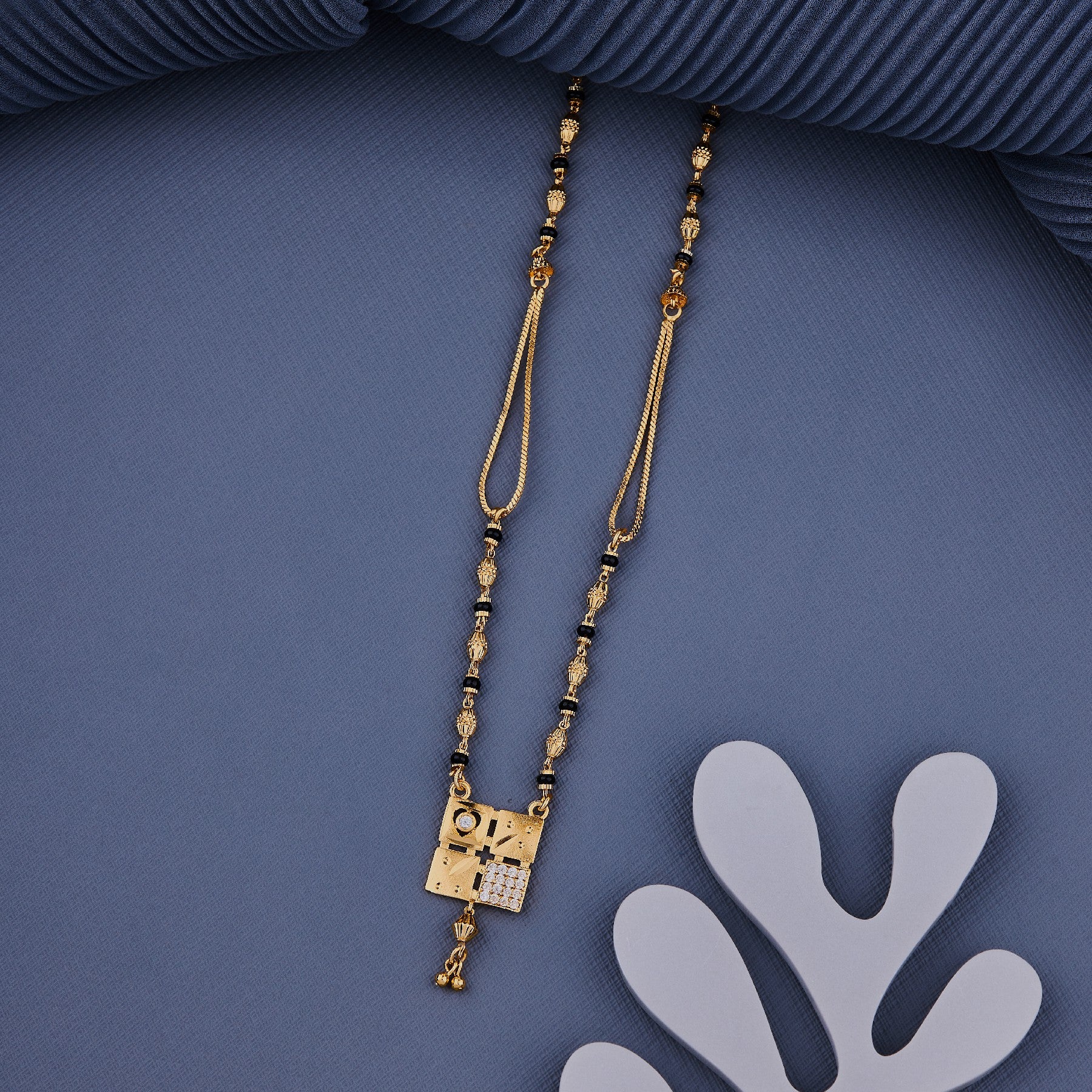 Designer Square Shape Mangalsutra Necklace