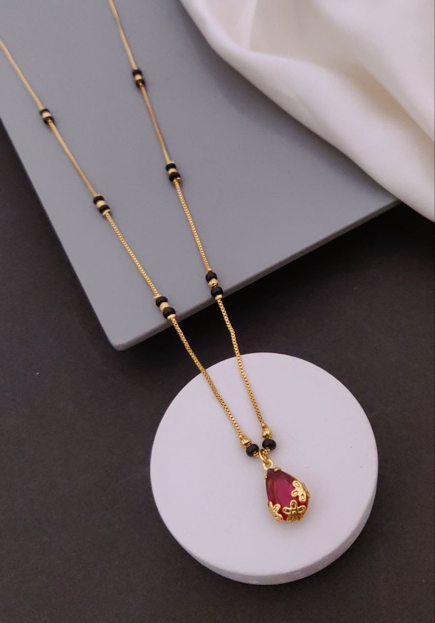 The 'Rhea' Ruby Drop Mangalsutra