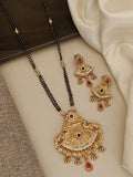 Rajwadi Mor Jharokha Pearl Charm Mangalsutra Set