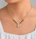 Elegant Short Mangalsutra with American Diamond Star Pendant