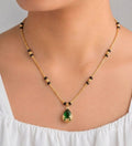 Stylist Gold Plated Mangalsutras with Pear AD Daimond For Women
