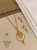 Brass  high gold fancy mala set
