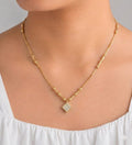 Traditional Gold Brass Mangalsutra with Beautiful Gold Pendant