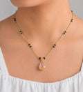 Gold-Plated Zircon Mangalsutra