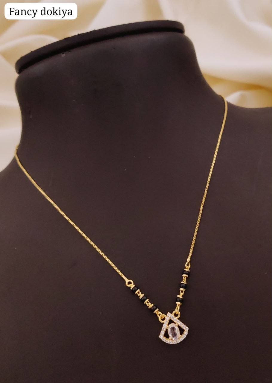 Designer American Diamond Star Mangalsutra