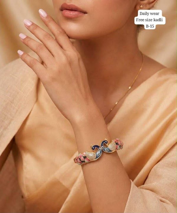 Meenakari CZ Openable Free Size Bangle
