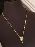 Heart Shape Pendant AD Diamond Gold-Plated Chain for Women