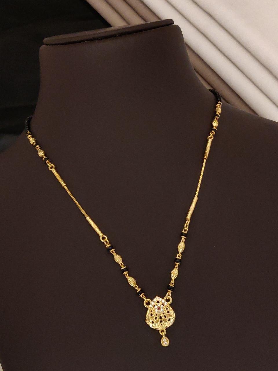 Dome Floral AD Diamond Gold-Plated Geometric Designer