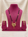 Elegant Charm AD Diamond Gold-Plated Mangalsutra Set