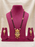 Rajwadi Noor Mahal Mangalsutra Set (Pendant & Earrings)