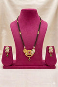Rajwadi Rangriti Fusion Mangalsutra Set (Pendant & Earrings)