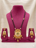 Rajwadi PushpKamal Heritage Mangalsutra Set (Pendant & Earrings)