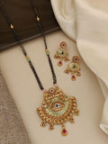 Rajwadi Meenakari Mor Mahal Mangalsutra Set