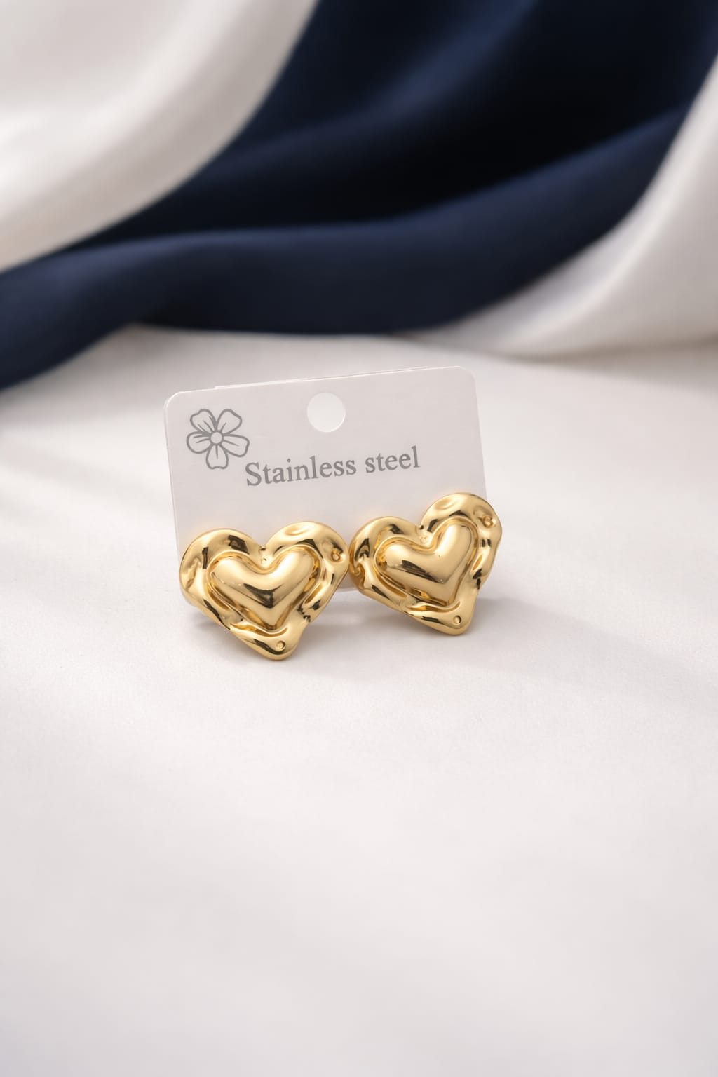 Hear Unique Anti Tarnish Drop Gold Plated Earrings