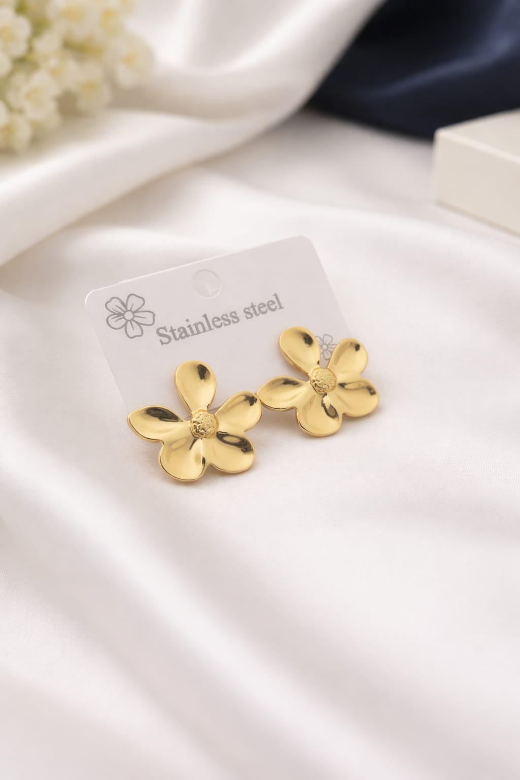 Florina Bloom Gold Statement Earrings