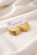 Aurora Weave Luxe Gold Statement Earrings