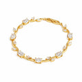 Leafy garden tennis bracelet