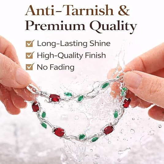 Tulip Bracelet -red green