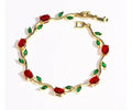 Tulip Bracelet -red green