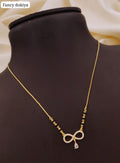 Devika Trio Diamond 18K Gold Plated Drop Mangalsutra