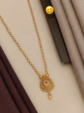 Gold Plated Temple Style Mala Set for Women | Designer South Pendant Necklace