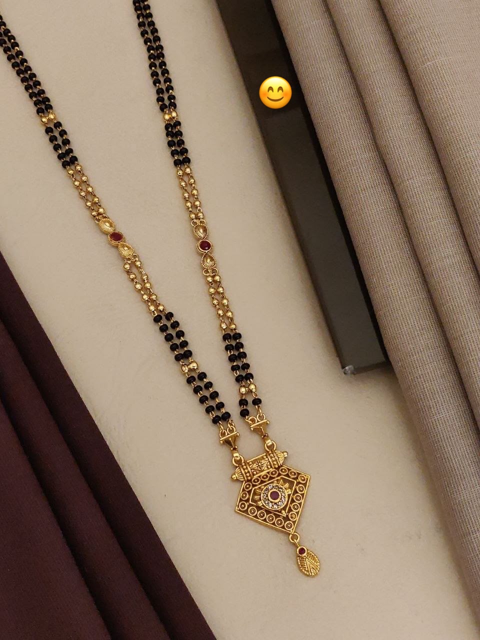Gold Plated South Pendant Mala Set for Women | Traditional Temple Jewelry